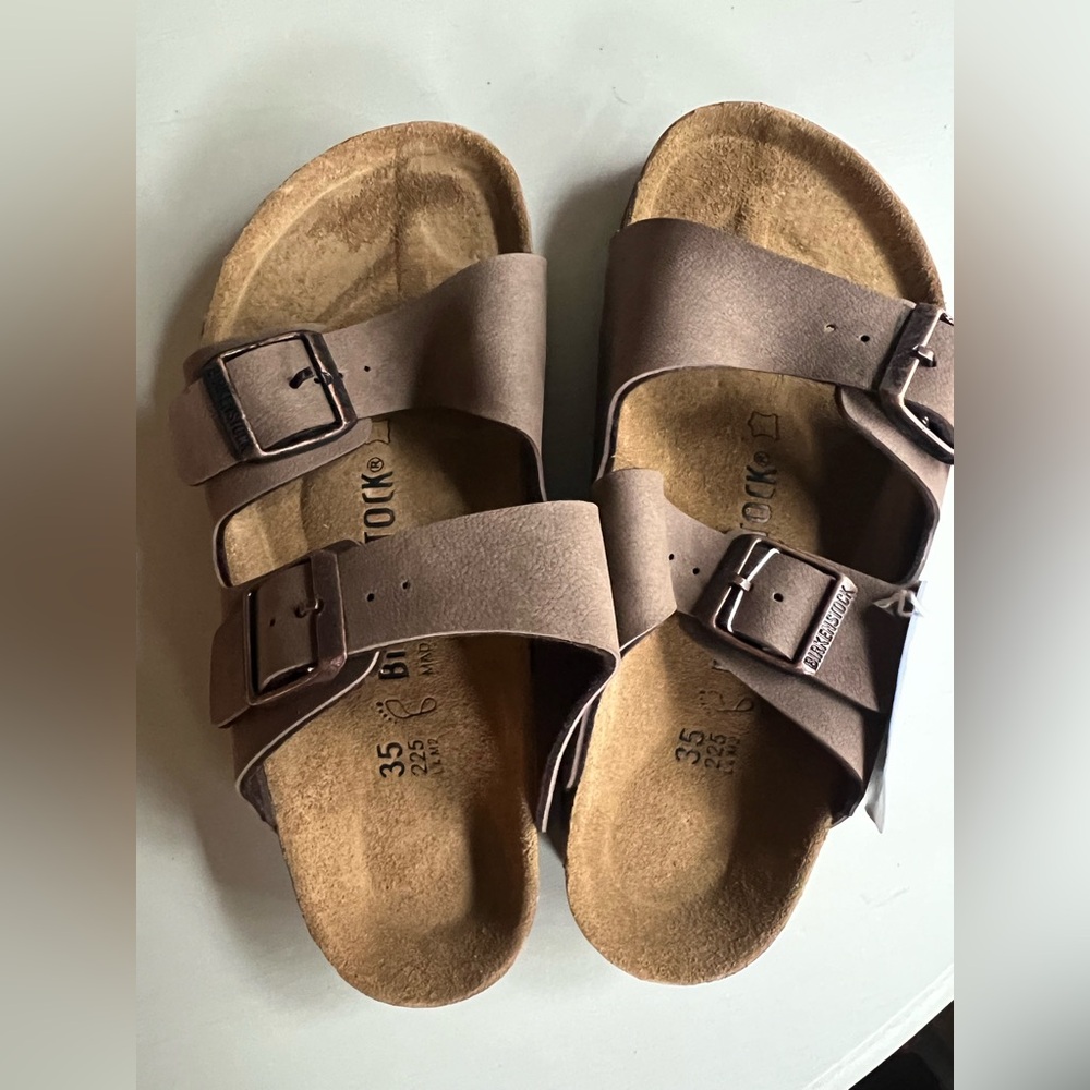 Birkenstock Arizona Brown Leather Sandals 4-4.5 W